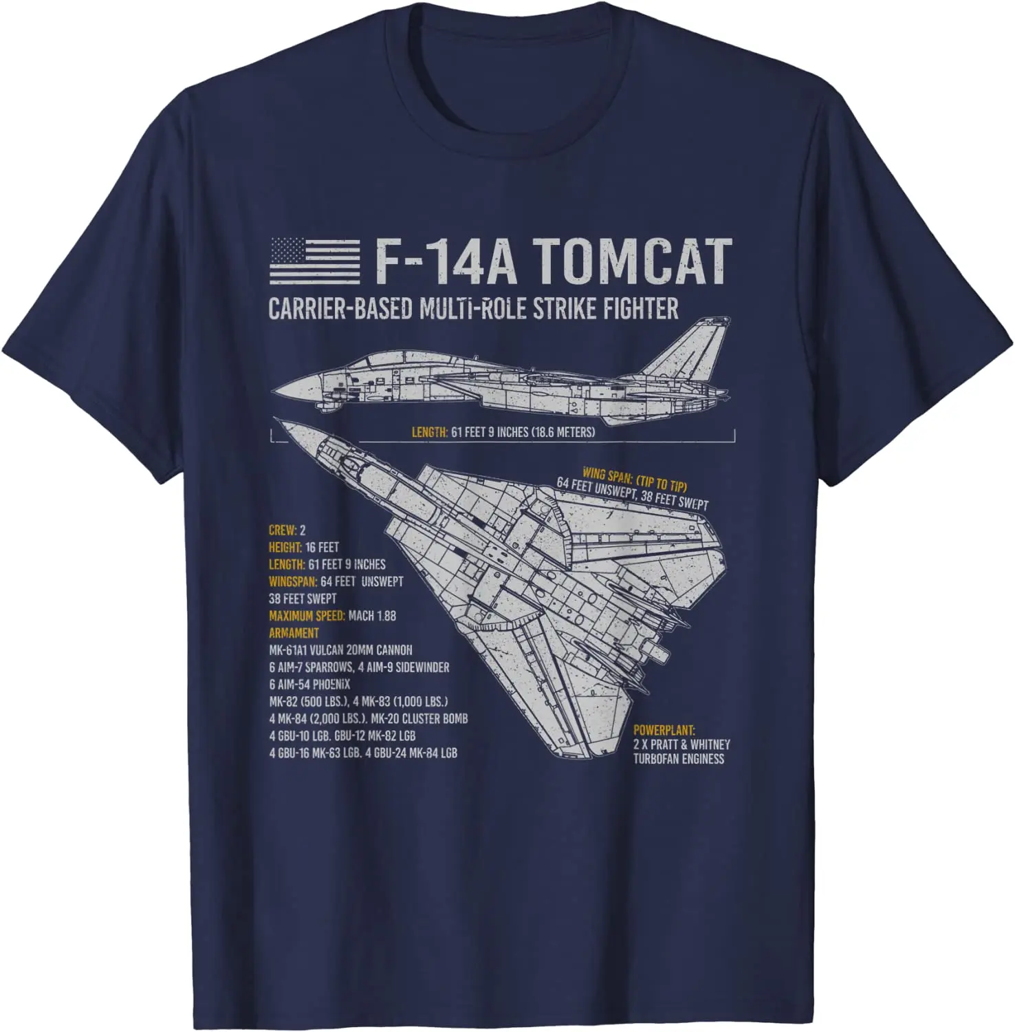 F-14 Tomcat F14 Vliegtuigen Vliegtuig Blauwdruk Schematische Mannen T-shirt Korte Mouw Casual 100% Katoen O-hals Zomer Shirt