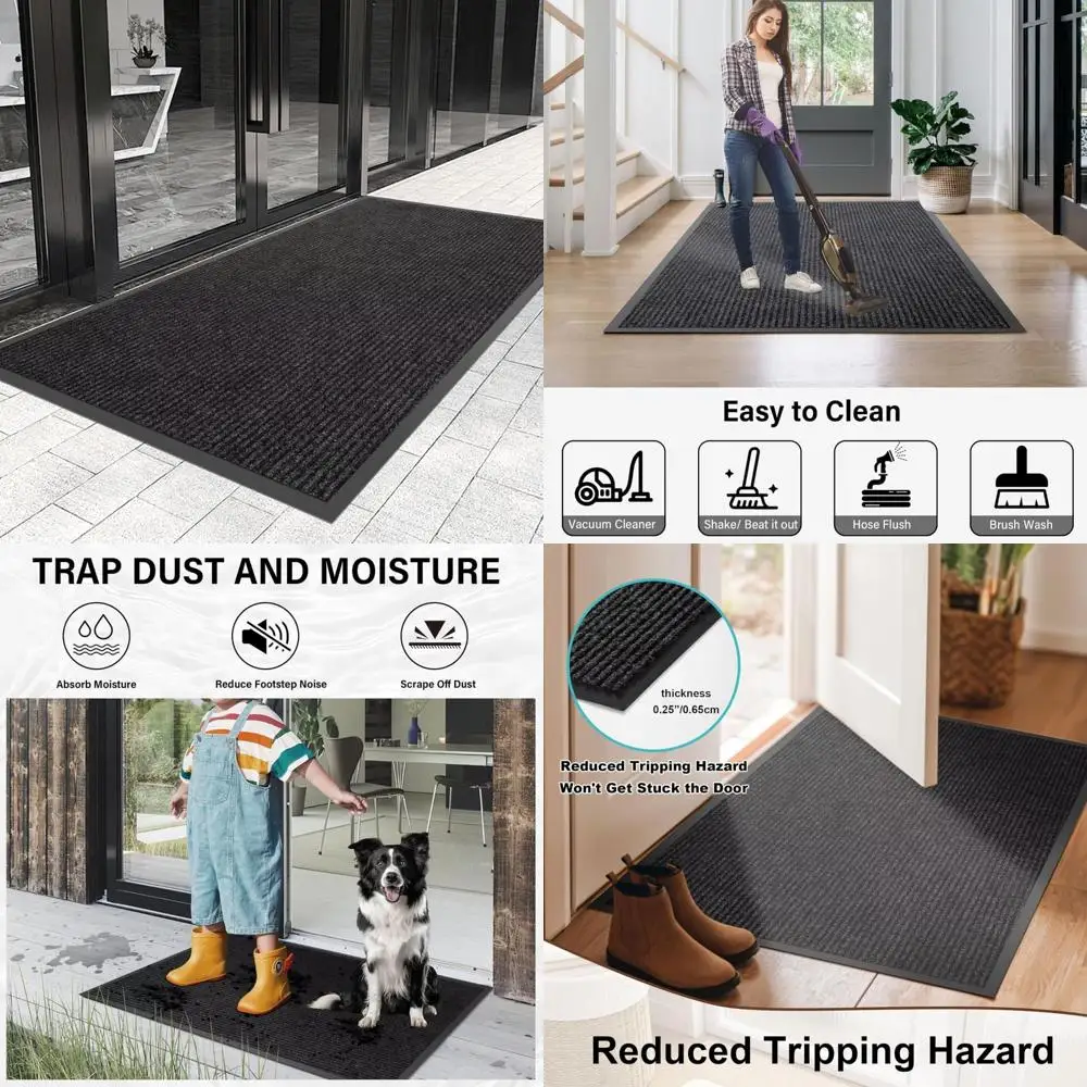 

Customizable Heavy Duty Waterproof Entrance Door Mat, 3' x 9', All Weather, Rubber Backed for Commercial Use