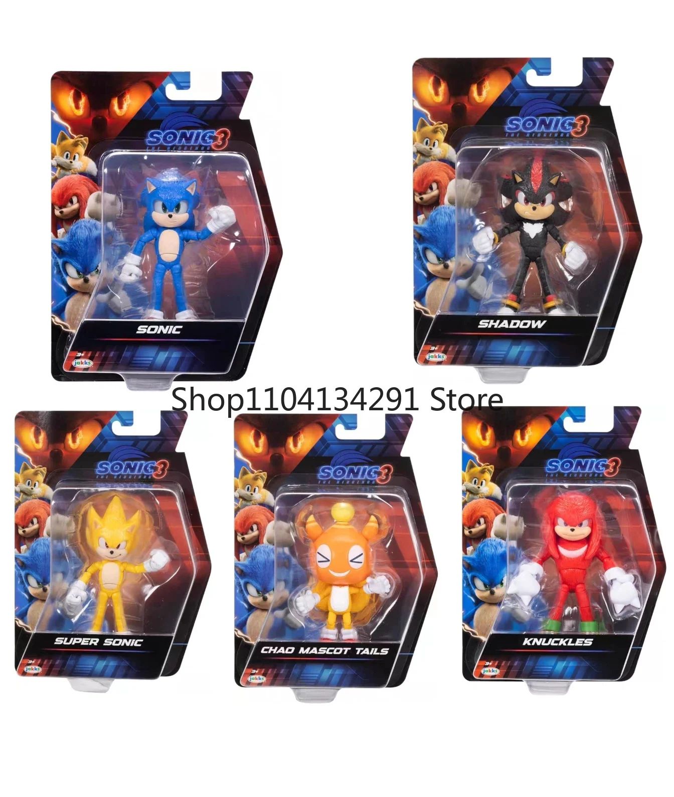 オリジナルソニック・ザ・ヘッジホッグ映画モデル玩具フィギュアソニックアクションフィギュアジャックスコレクティブルレア限定版誕生日プレゼント