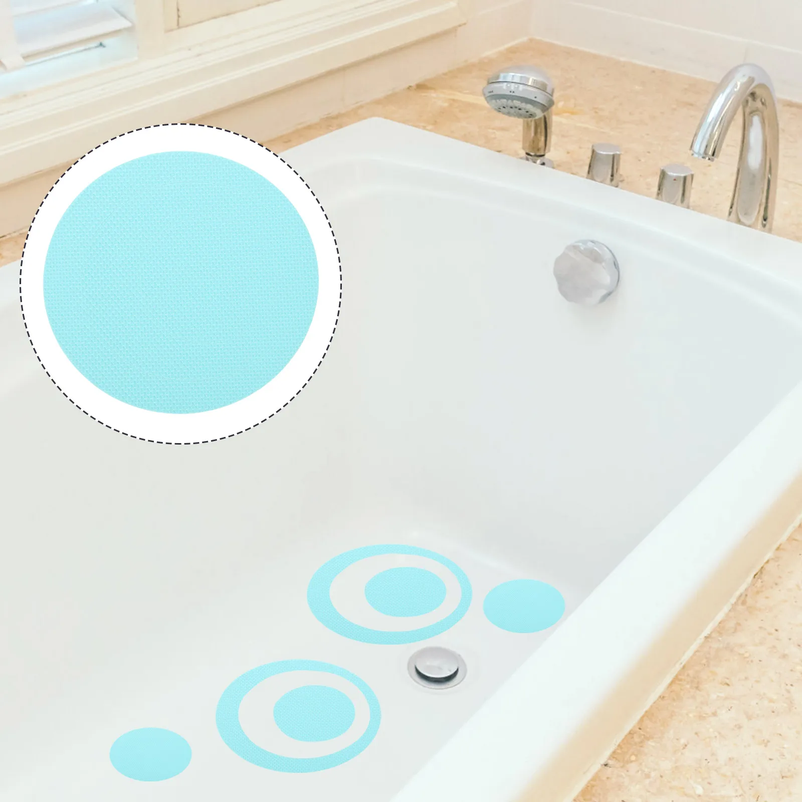 

40 Pcs Bathroom Anti-slip Stickers Washroom for Tub -slip Decals Shower Bathtub Mat