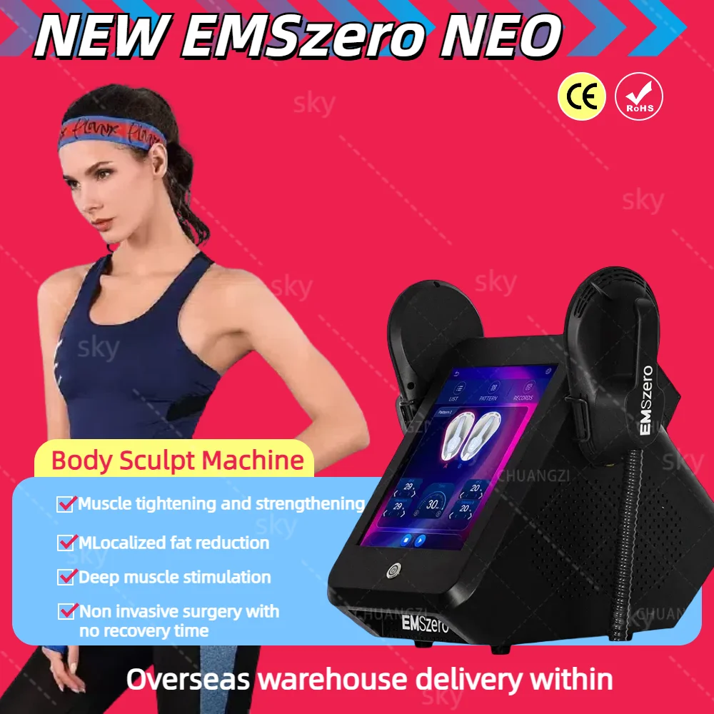 EMSERO Neo Sculpting 2024 6500W 15Tesla 200HZ Body Slimming Sculpting Fat Burning Nova Weight Lose Electromagnetic Muscle