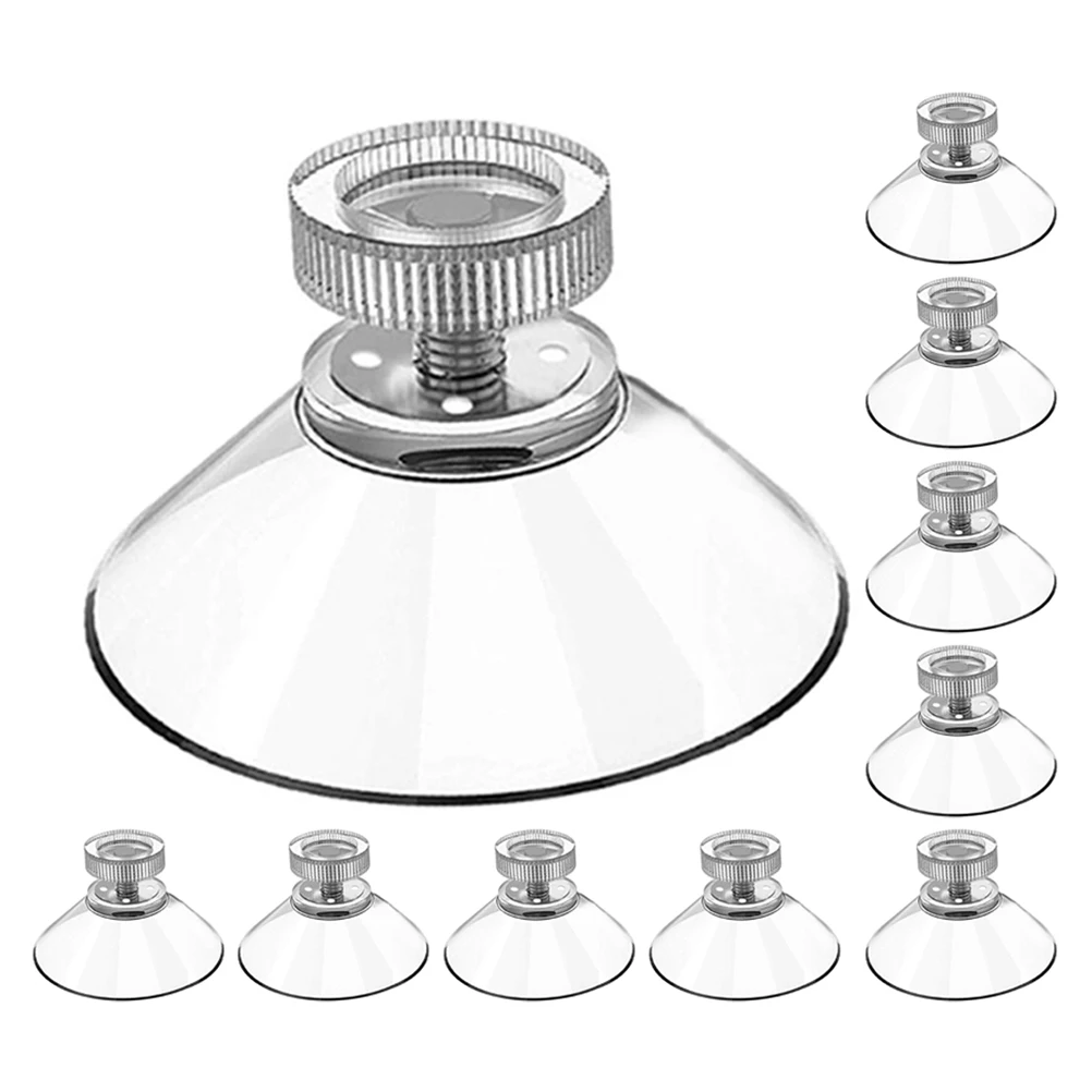 

10 Pcs Suction Cup Mount Adhesive Holder 40mm Window Suckers Plastic Pads Strong Grip Bathroom Kitchen Tools Glass Suction Pads
