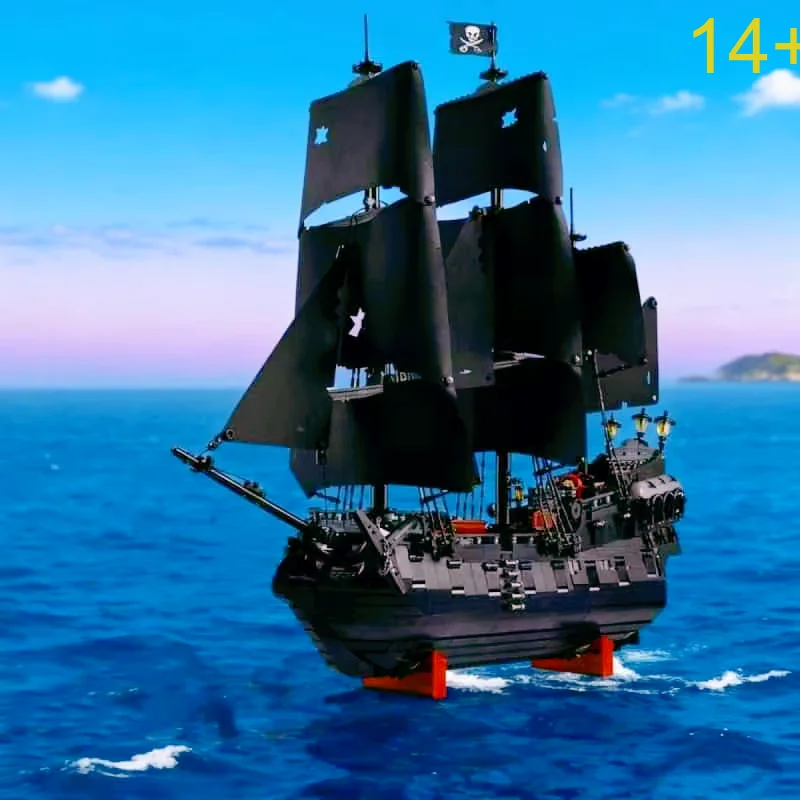 

NEW Creative FIT 10365 Captain Pirates Ship Building Boat Model Adventure Assemble Bricks Toy Adult Birthday Christmas Gift