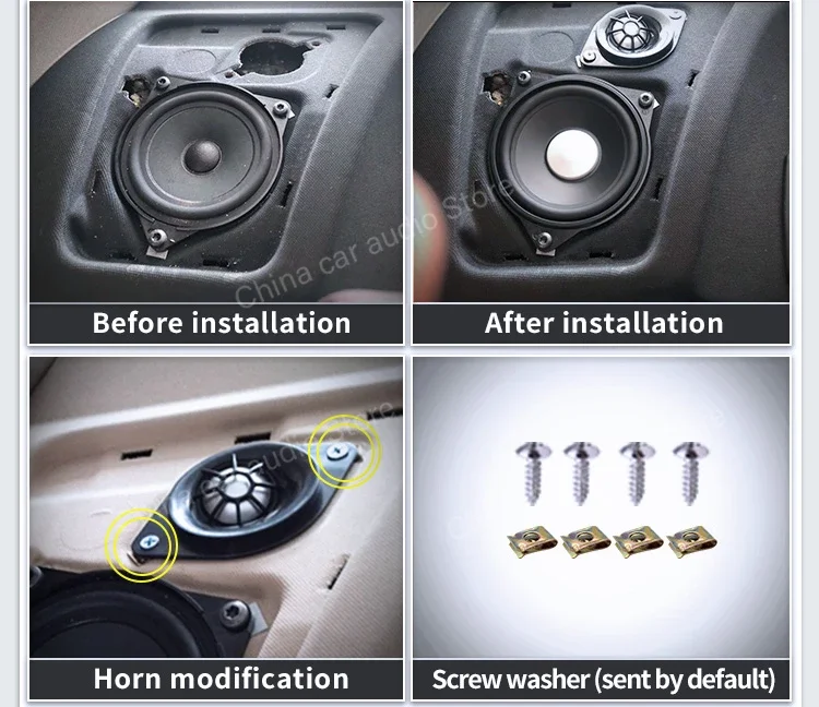 4 Inch Car Door Speaker Tweeter For BMW F10 E90 G30 G11 F11 E60 F23 2 5 series Midrange Audio Upgrade High Quality Loudspeaker - view 6