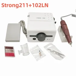 65W Strong Max 211 Electric Nail Drill 45K 102LN Handle For Manicure Milling Cutter Pedicure Machine Professional Nail Device