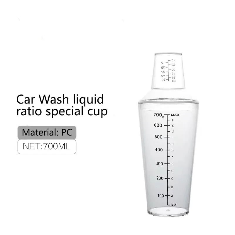 Auto Wassen Maatbeker Dispenser Shaker Verdunde Cup Pc Hars Hand-Shake Dispenser Met Schaal En Deksel Cup Tellen Cup