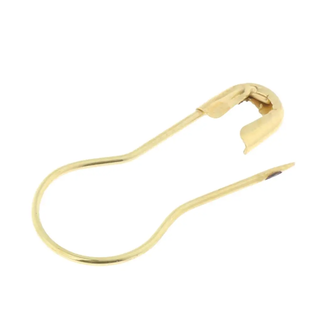 Metal Gold Safety Pins Gourd Pear Shape Sewing DIY Craft Fastener Bulb Pin for Clothes Labeling Home Use
