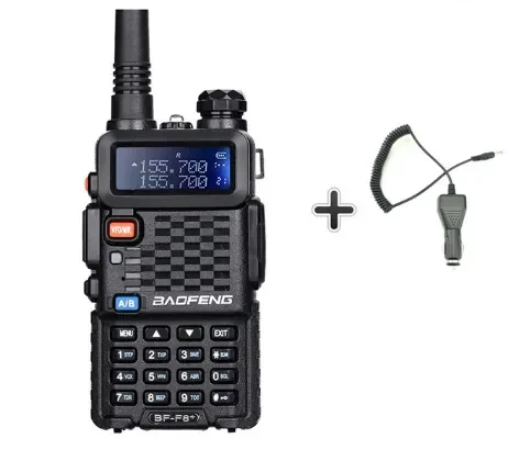 BF-F8+ Upgrade Walkie Talkie Police Two Way Car Radio Station Portable  Ham Radio for Hunting 5W UHF VHF Dual Band