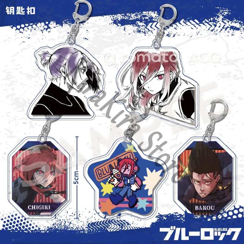 

Otoya Eita Keyring BLUE LOCK Acrylic Chigiri Hyoma Keychain Cosplay Mikage Reo Pendants Small Decor Barou Shouei Widget 5cm