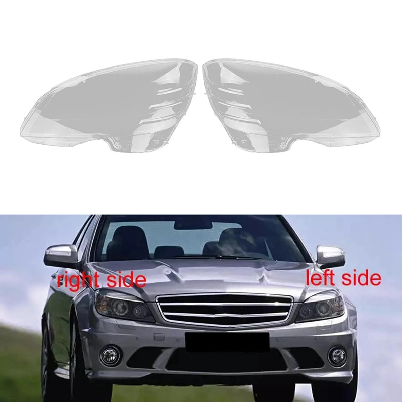 

for Benz W204 C180 C200 2008-2010 Headlight Shell Lamp Shade Transparent Lens Cover Headlight Cover