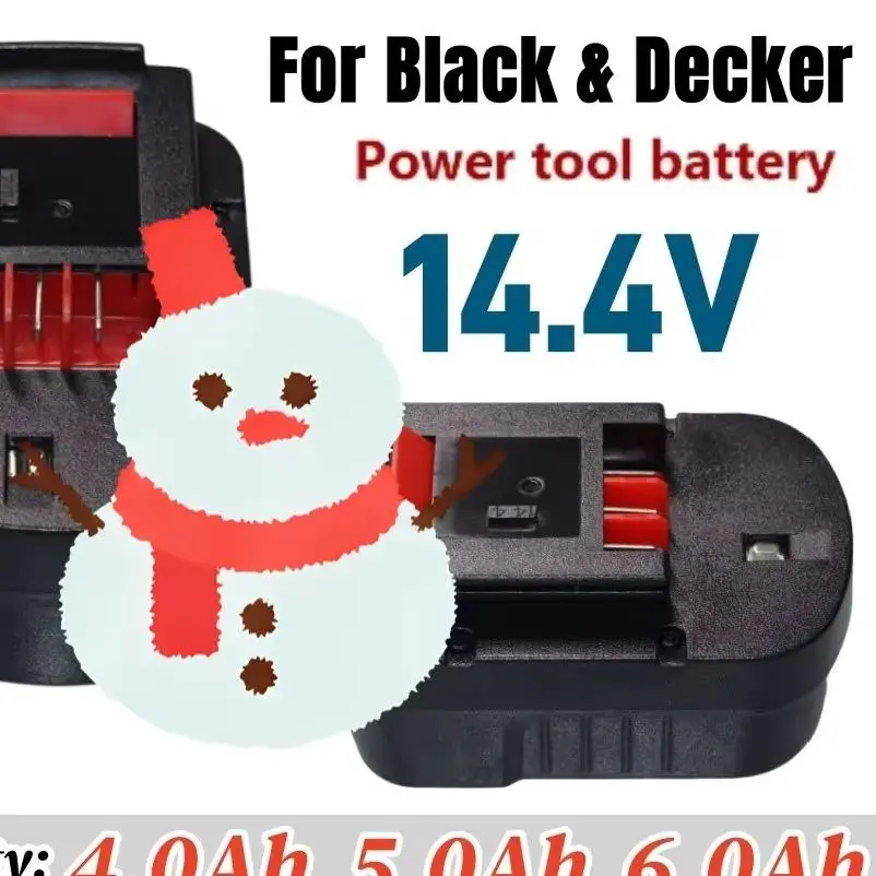 

Аккумулятор Ni-Mh HPB14 для электроинструментов Black&Decker, 14.4В 6000мАч, замена, совместим с FSB14 FS140BX 499936-34