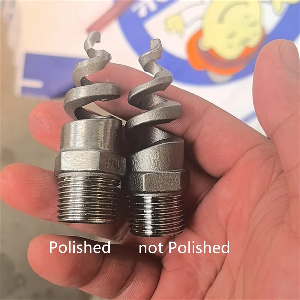 1Pc Spiral Nozzle 316L Stainless Steel SPJT 1/4