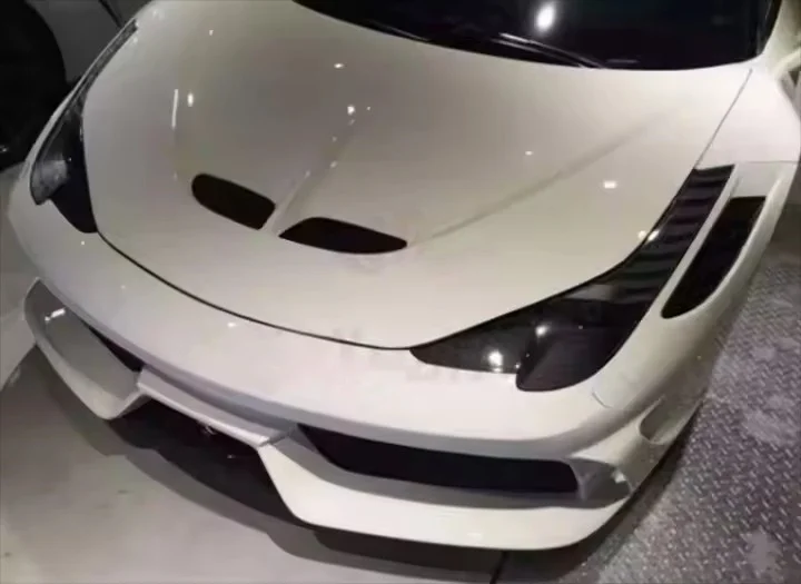 

Used for Modifying the V-shaped Semi Carbon Fiber Front Bumper Body Kit of Ferrari 458