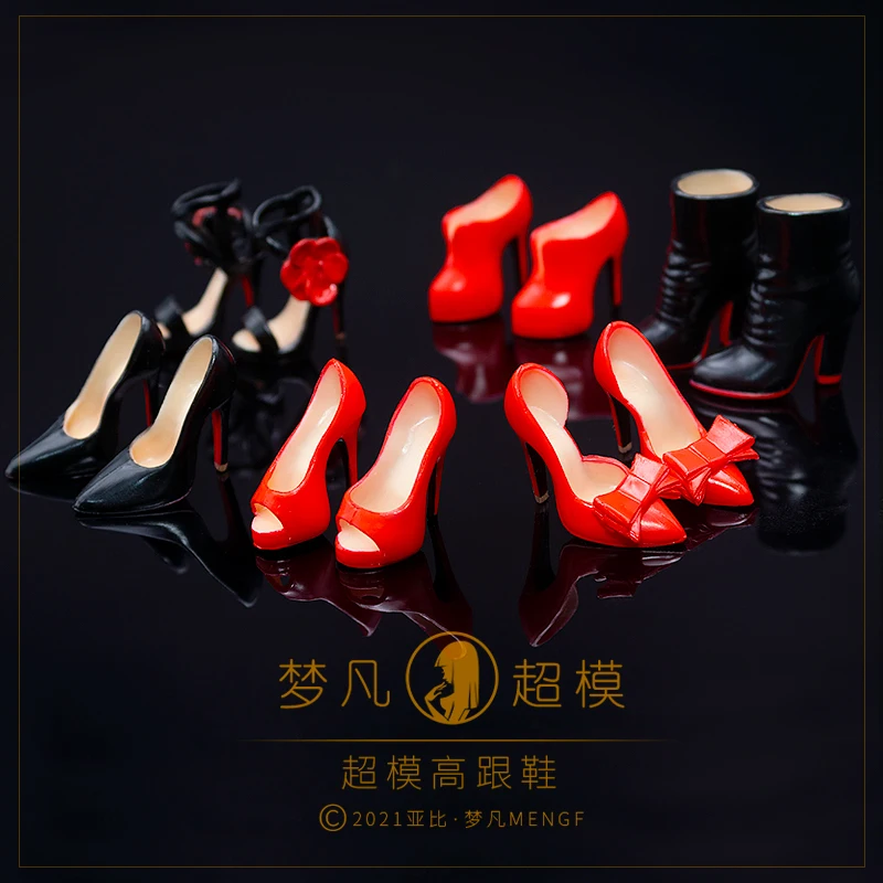 

MENGF Fashion FR IT Shoes High Kneels Nobel Boots Quality Painting Cute Doll Shoes White Black Red Gold Colorful Doll Decors
