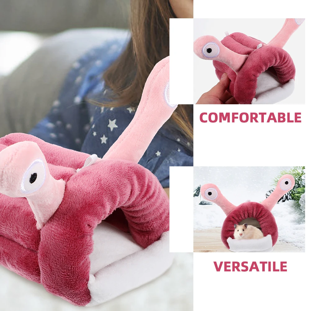 

Hamster Cotton Bed Warm Winter Small Animal Sleeping Nest Guinea Pig Cozy Hideout Hamster Bed Decorative Chinchilla House