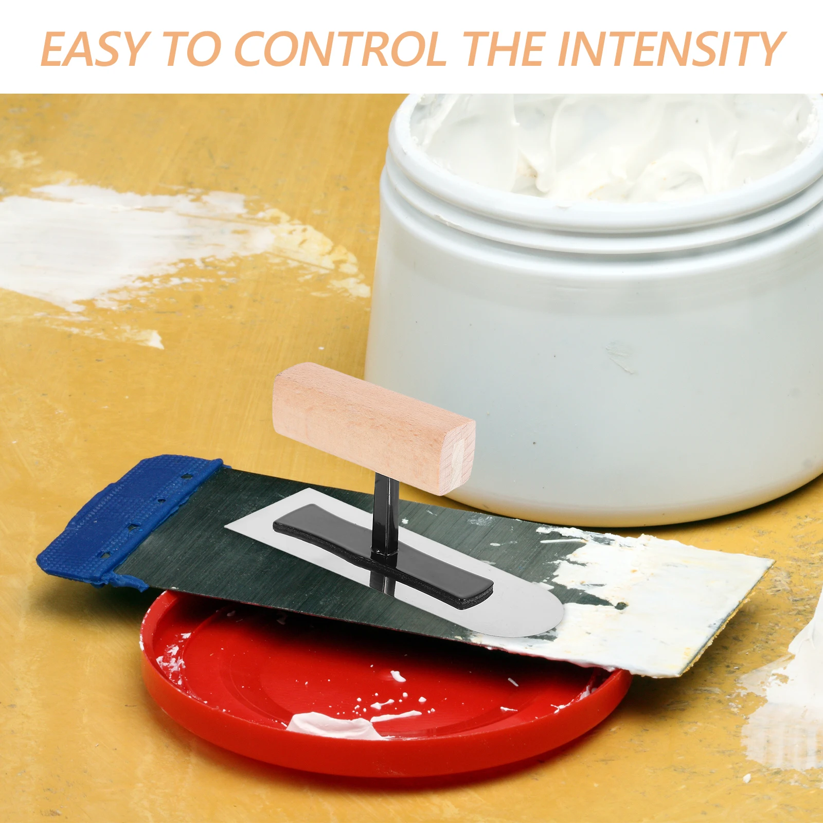 Mini Mud Smear Concrete Finishing Trowel Stainless Steel Flat Masonry Tools Cement Hand Trowels Bricklaying Plaster Artistic