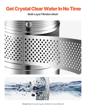 SucceBuy 深井潛水泵 1馬力/1.5馬力/2馬力 輸出功率 230伏/115伏 流量 31.7加侖/分鐘 適用於工業灌溉和家庭使用 10 最佳銷售 水井泵 - №5