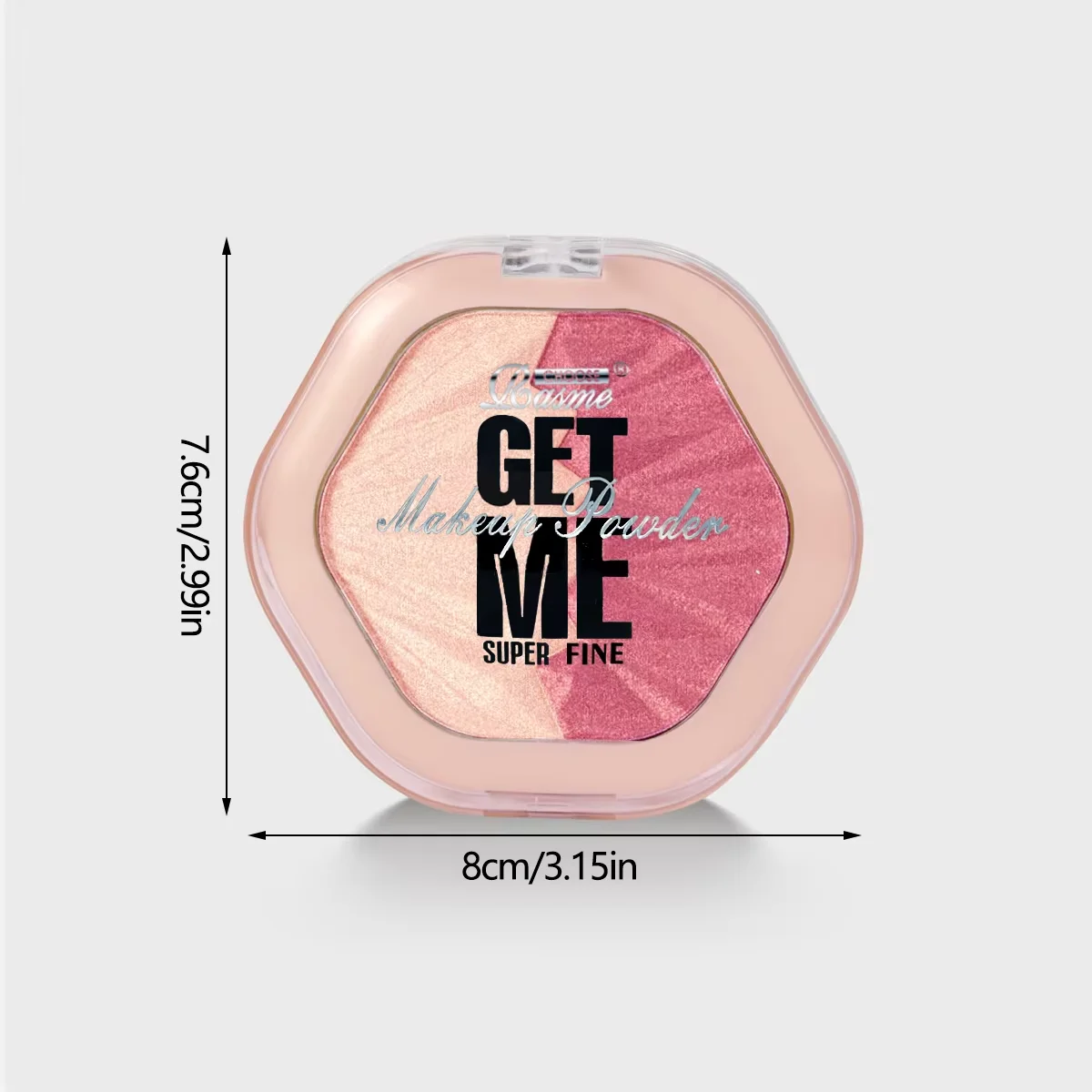 2 สี Blush Palette 2 in 1 Eye Shadow Contouring Cream Face Cheek Blush ครีมแต่งหน้า Sparkle Highlight Multicolor แต่งหน้า Blush