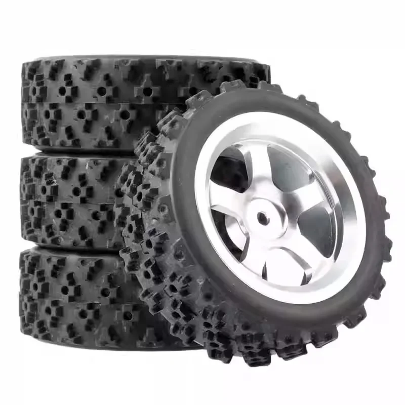 1/10 RC Racing Car Wheels Rally Tire & On Road Tires 12mm Hex dla Tamiya XV01 XV02 TA06 TT01 TT02 PTG2 144001   A959 HPI