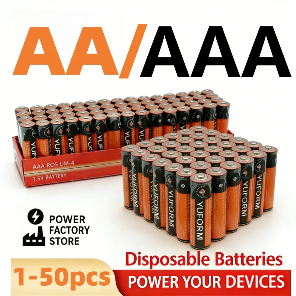 1.5V AA AAA Alkaline Batteries Super Long Lasting Power for Flashlights, Toys, Cameras & High-Drain Electronics