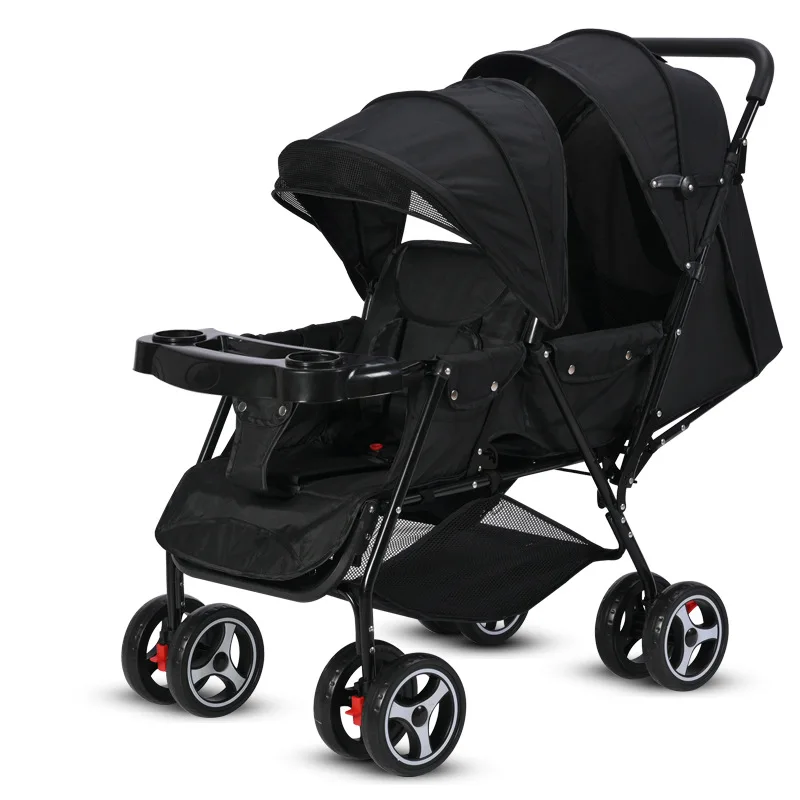 Twin strollers can sit and lie down and can be divided into ultra-light and portable folding baby strollers.