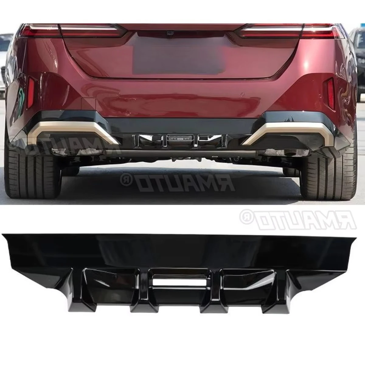 

Для BMW 5 серии i5 2024-2025 автомобильный задний бампер, спойлер, диффузор, модификация, защита бампера, защитная крышка, аксессуары