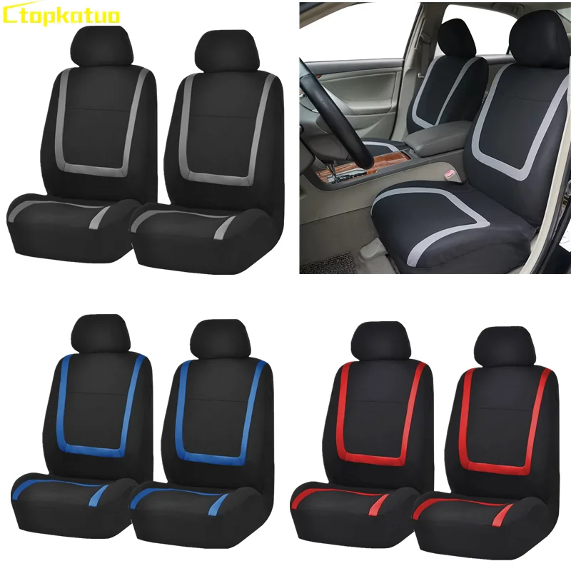 

4PCS Set Front Seat Covers Universal Fit Auto Interior Protector for Van SUVs Trucks Car Seat Cover Decoration Accessories