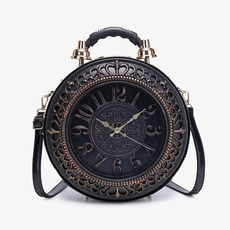 

Сумка в стиле ретро с креативными часами, новый стиль 2025 года, модный и нишевый дизайн, сумка через плечо на одно плечо