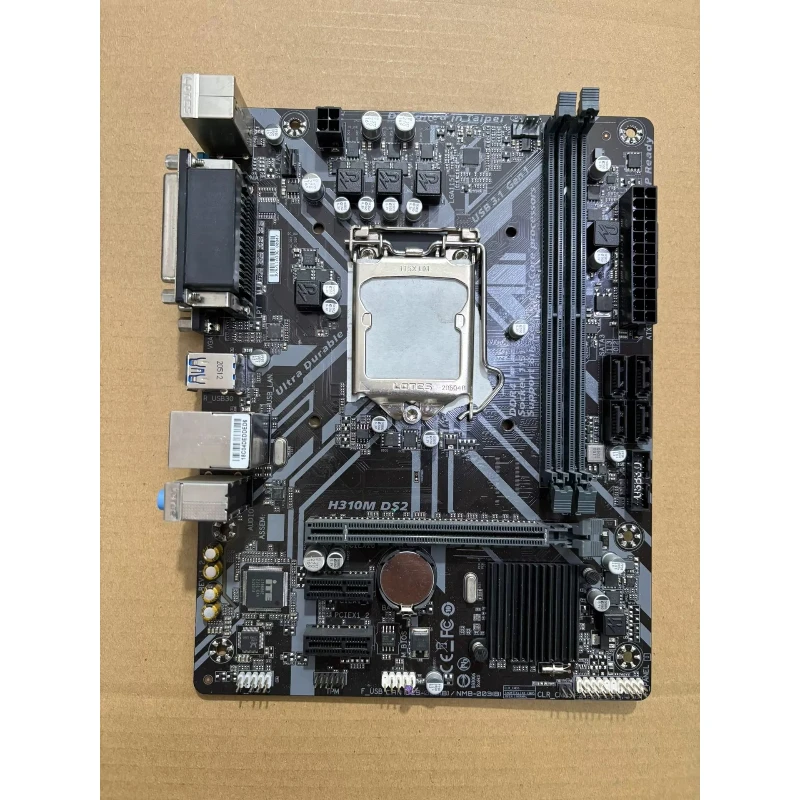 Used for Gigabyte H310M DS2 motherboard, with I/O shield, supports 8th/9th‑generation CPUs