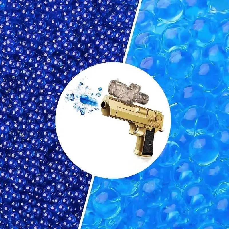 7-8mm bolas de gel munição splat contas de água recarga blaster bolas de água bala para arma orbeez e pistola de bola splatter azul vermelho artesanal