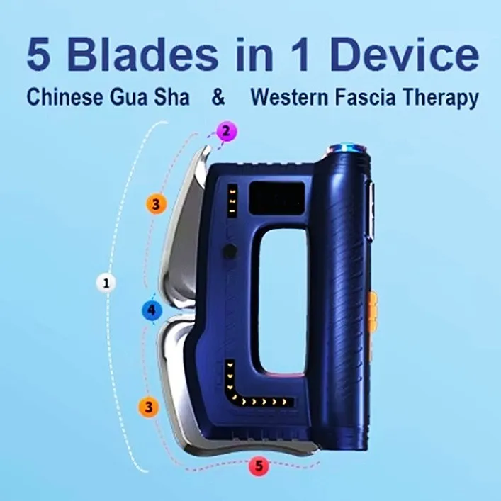 Fascia Board Micro Electric Vibration Muscle Knife Muscle Relaxation Fascia Gun Red Light Heating Massage Scraping Fasciotome view 4