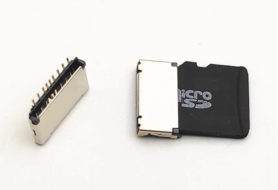 5/10 قطعة صغيرة قصيرة رقيقة جدا TF حامل بطاقة مقبس توصيل دفع في سحب نوع مايكرو SD TranFlash محول H = 1.5/1.7/3.75 مللي متر