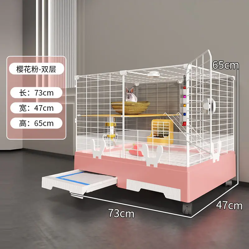 Rabbit specific cage for home use, large indoor size, new-style rabbit breeding, extra large villa