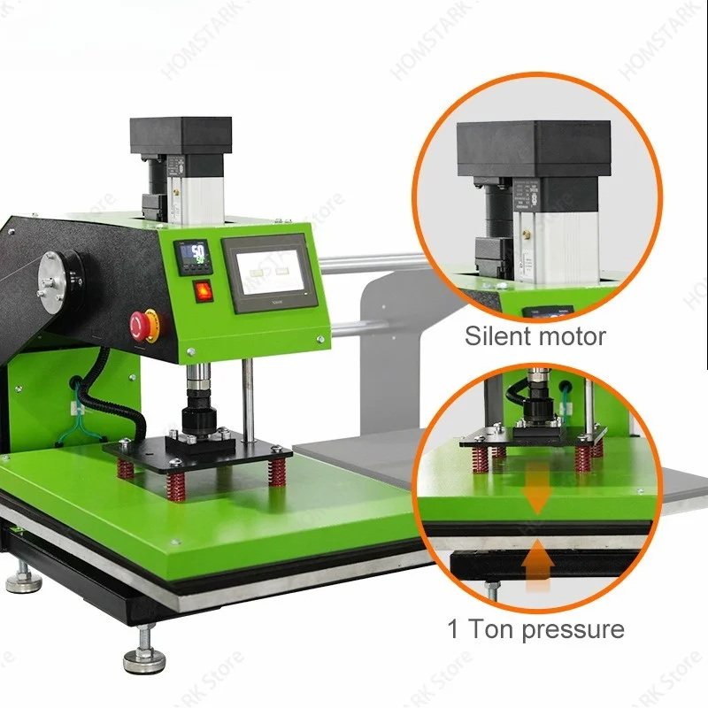 40x50cm Electric High Pressure Dual‑Station Heat Press Machine,Auto T‑Shirt Sublimation Printing Equipment Garment DIY Accessory