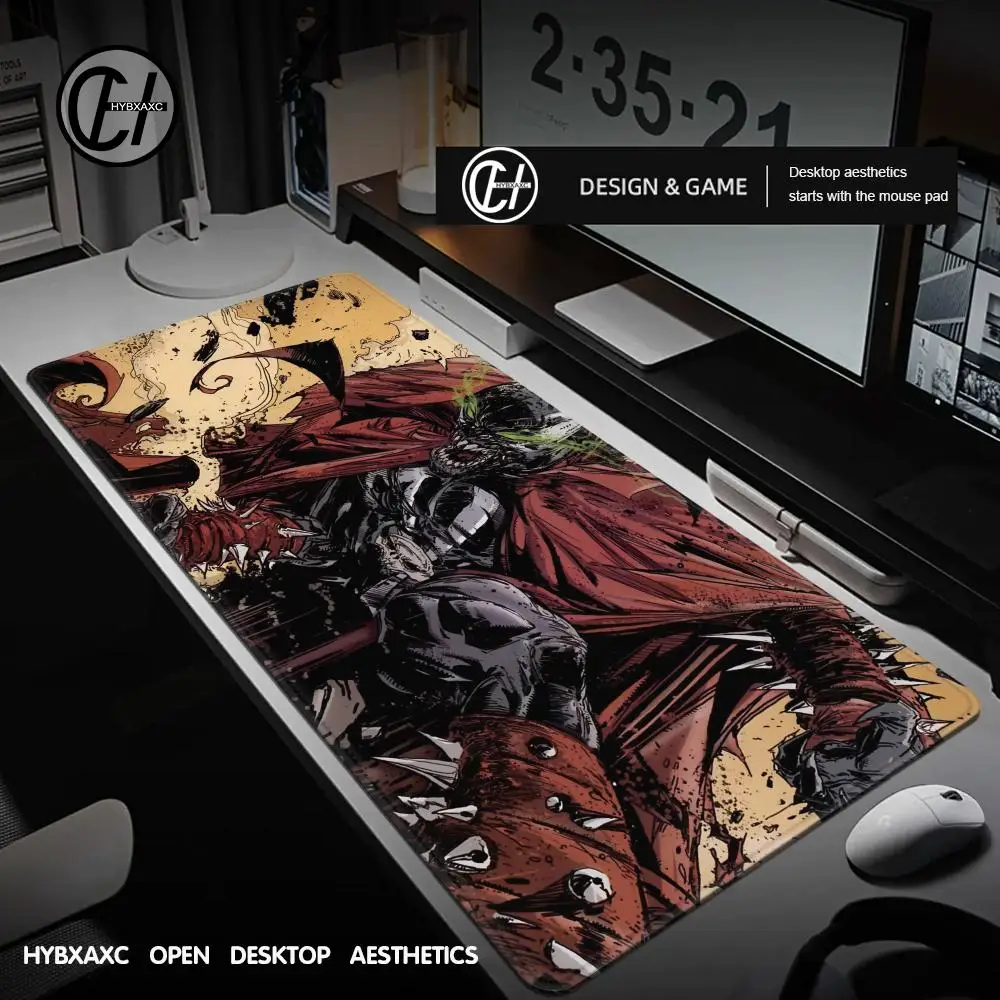 لوحة ماوس سبون للكمبيوتر اللوحي، لوحة ماوس للكمبيوتر المحمول xl لسطح المكتب، لوحة مفاتيح ألعاب لطيفة عالية الدقة بألوان قوس قزح، مشغل csgo، 90x40