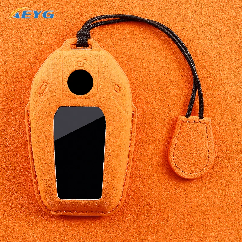 Leather Car Key Case Cover Shell Fob For BMW 5 6 7 Series 540i G30 G31 G32 X3 G01 X4 G02 X5 G05 X6 X7 G07 G11 G12 XDrive Display