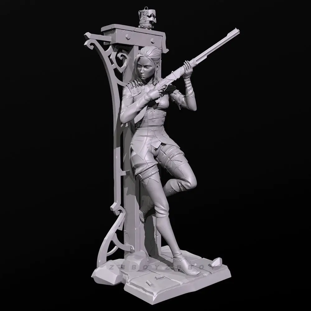 60mm 80mm 100mm Fantasy-themed Werewolf Swordsman Resin Soldier Self-assembly DIY Coloring 3D Printed Figurines Crafts