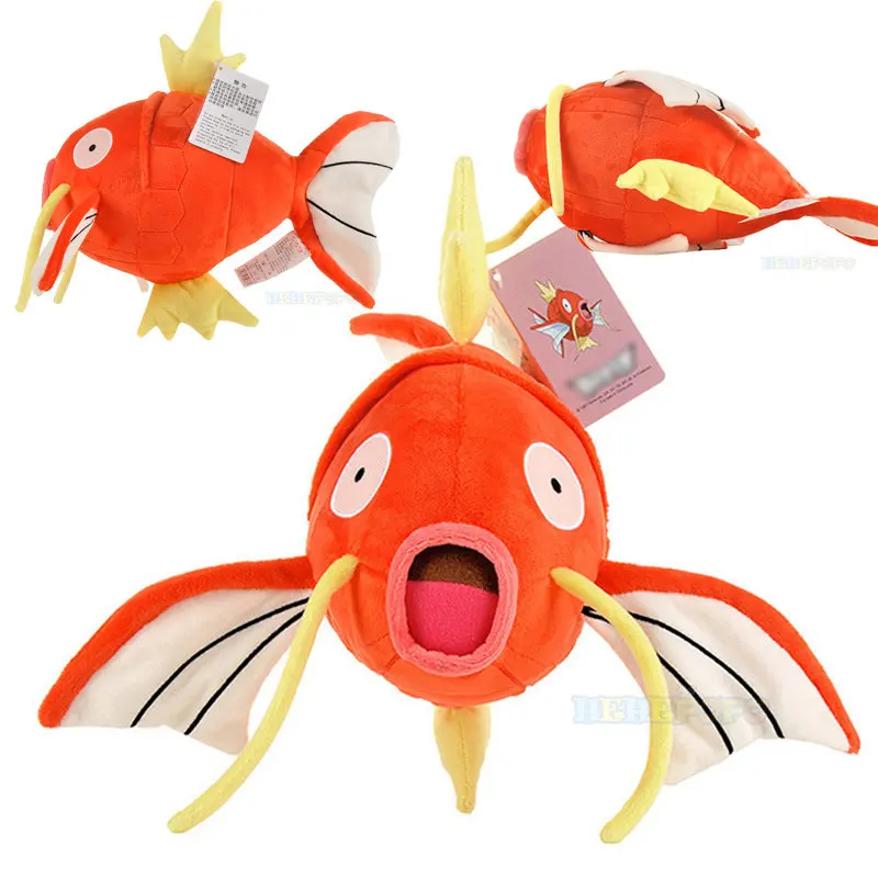 Original Kawaii Magikarp Toy Anime Figure Colorful Soft Plush Stuffed Toys Cute Cartoon Animals Fish Dolls