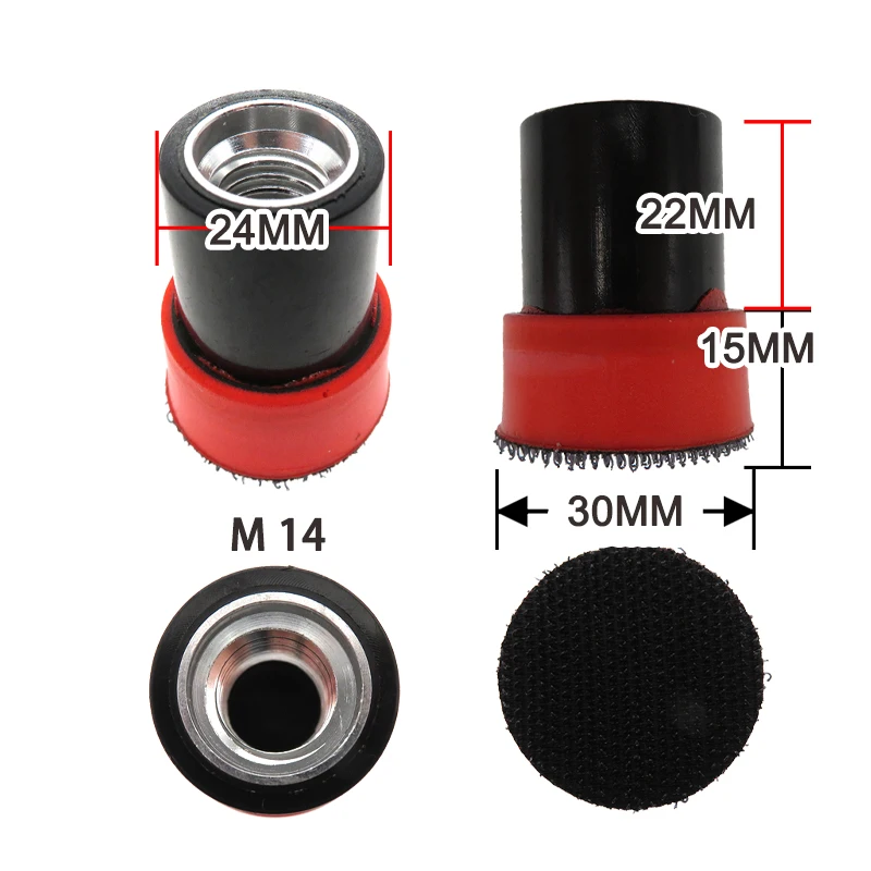 M14-Gewinde-Polier-Verlängerungsschaft-Set 75/100/140mm Polier-Verlängerungsstange aus Aluminiumlegierung mit Polierpuffer für die Fahrzeugaufbereitung – Detail 8