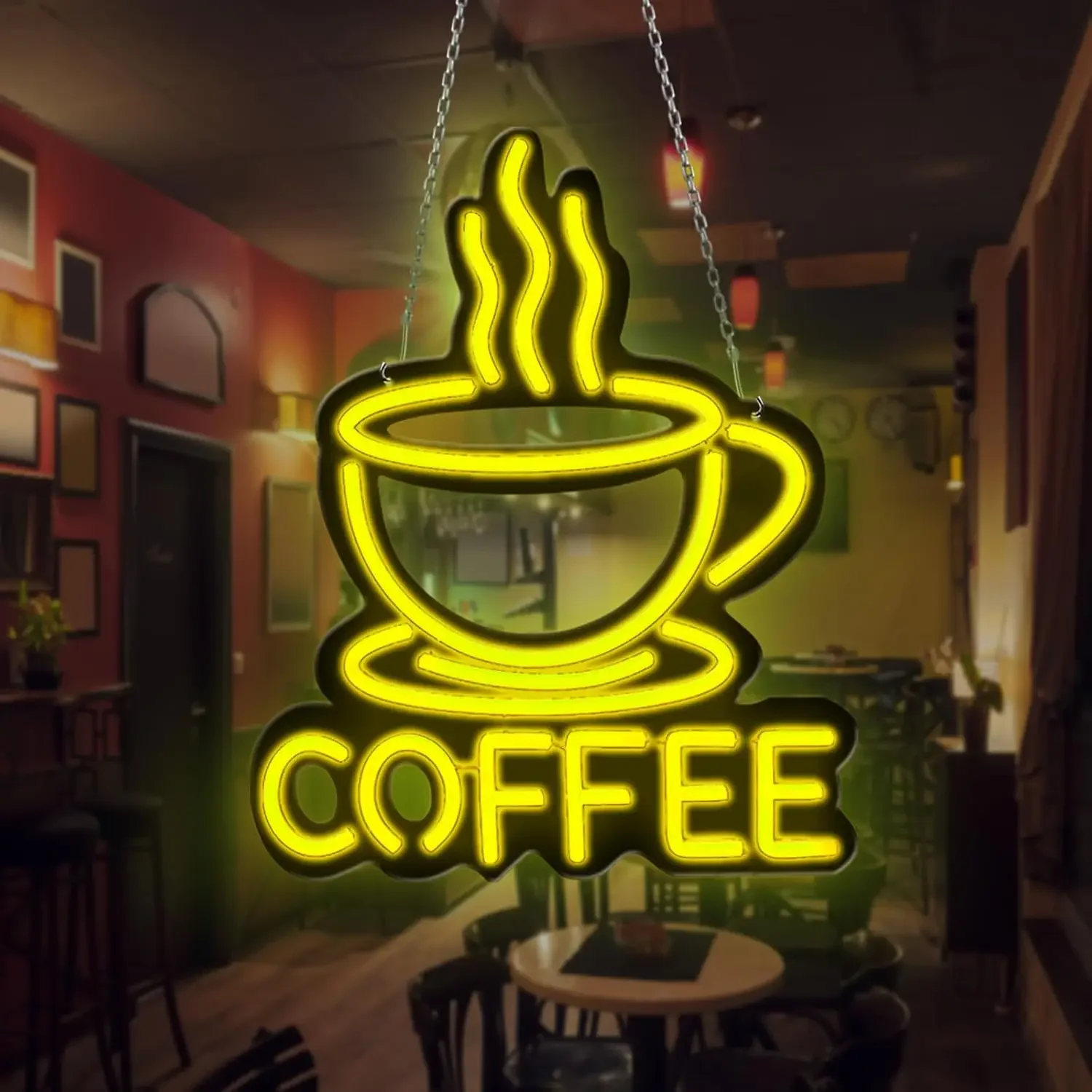 

Coffee Neon Sign USB Powered Business Led Neon Light For Coffee Station Cafe Shop Restaurant Home Bedroom Decoration Gift