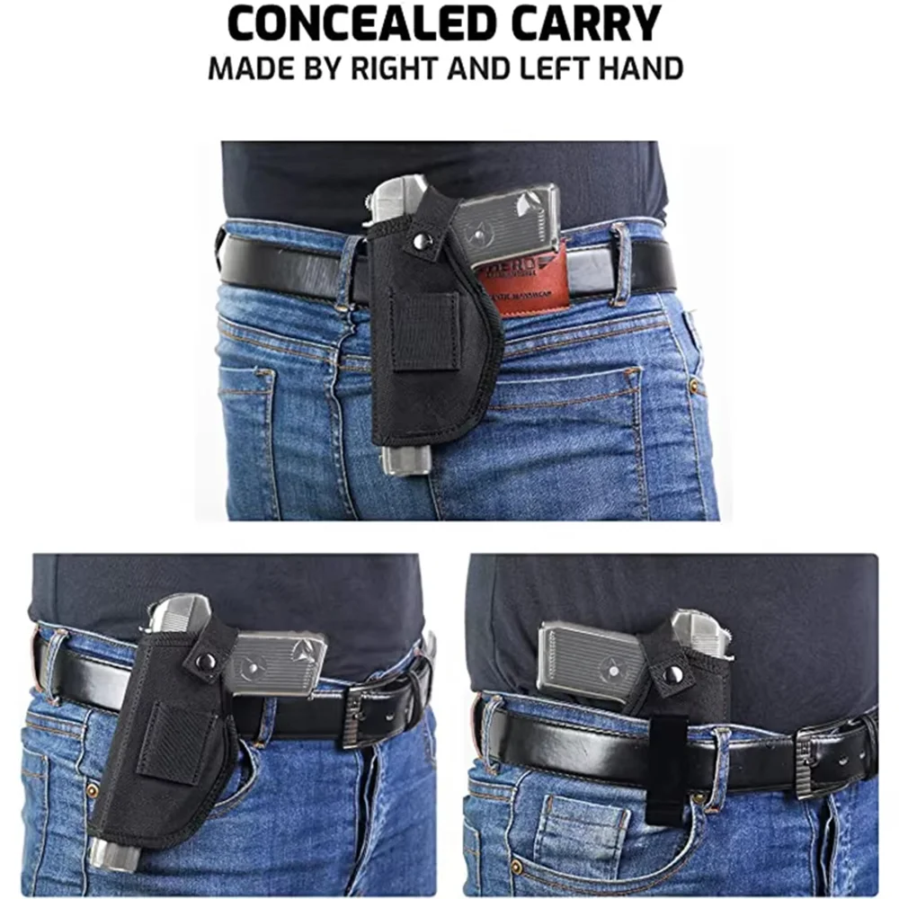 Funda táctica para caza al aire libre, bolsa de nailon oculta para pistola para Glock Sig Sauer Beretta Kahr Bersa IWB, equipo táctico