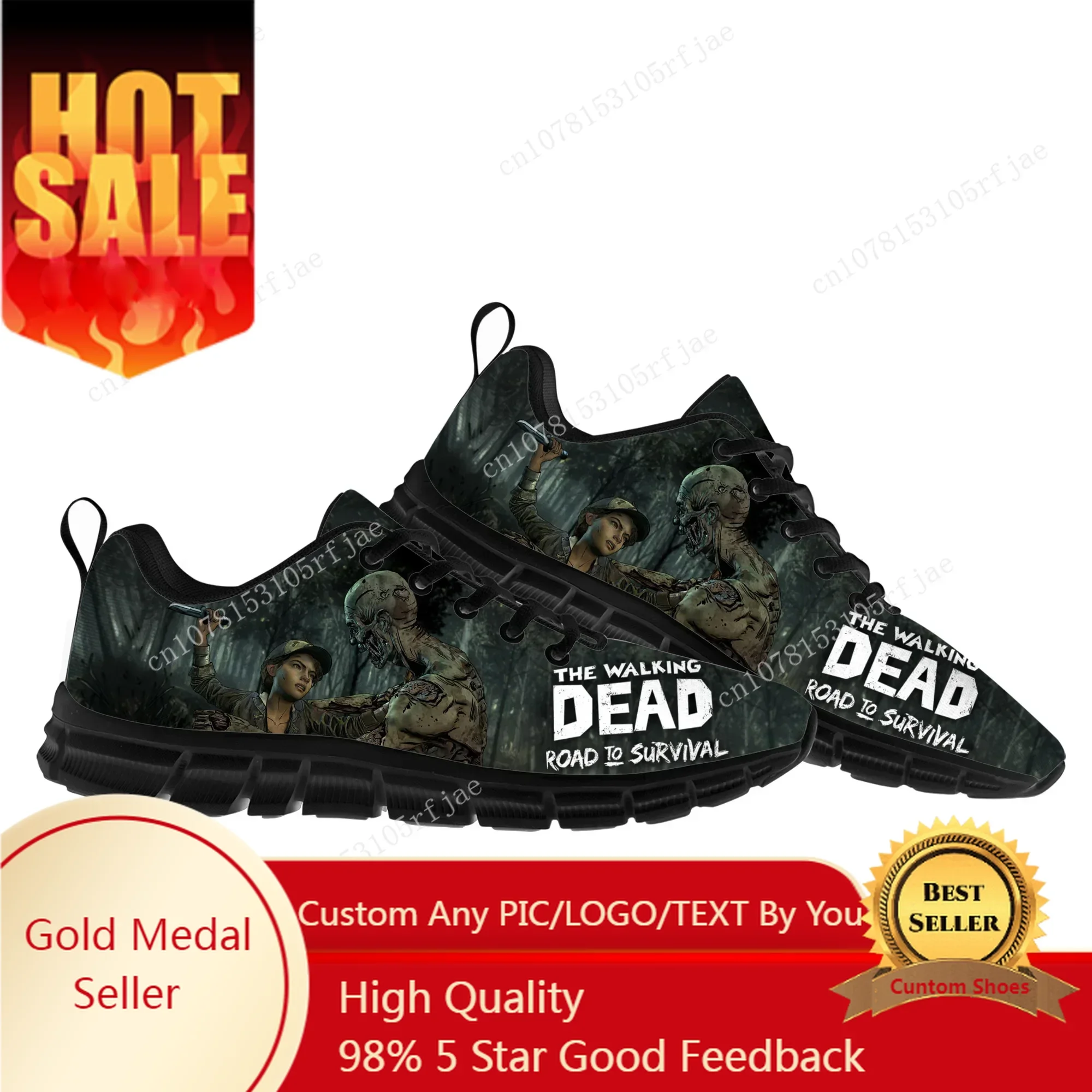 The Walking Dead Sports Shoes Cartoon Game Men Women Teenager Sneakers Fashion Sneaker Custom Built Shoes