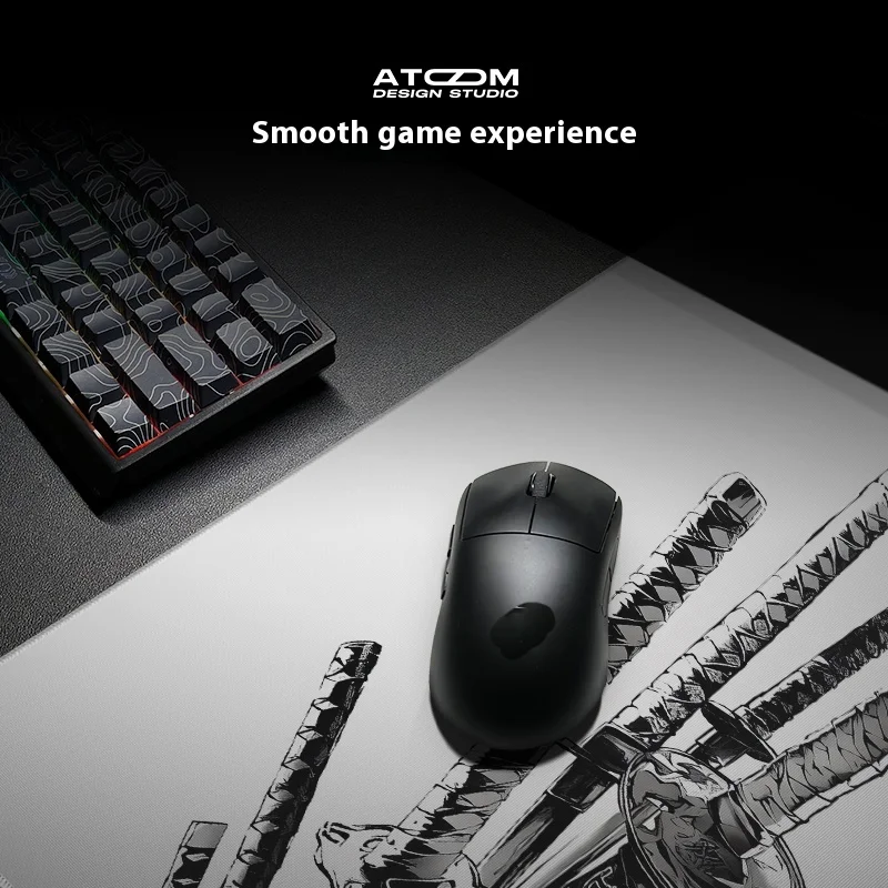 لوحة ماوس ألعاب Atom Esports FPS محايدة ذات سطح ناعم أملس لوحة ماوس لاسلكية للألعاب ملحقات ألعاب الكمبيوتر المكتبية هدية مخصصة