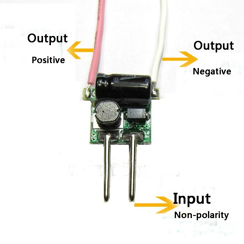 Input 12V - 14V 2pins MR16 LED Driver Power Supply For 1W - 7W LED Diode Bead Light