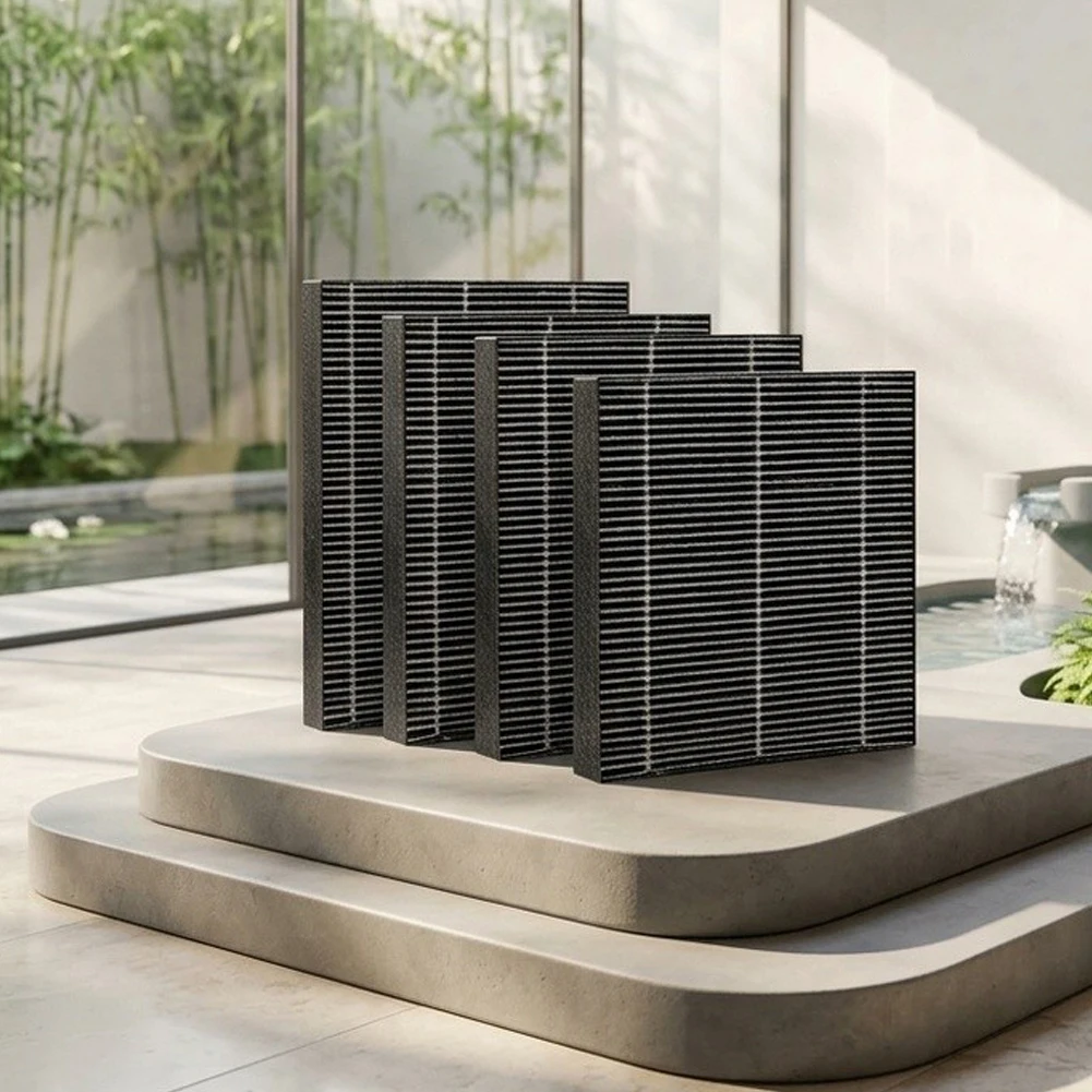 6000S Humidifier Filter Pack of 4 Foldable PVC Filters for Optimal Humidity Levels and Reduced Mineral Buildup
