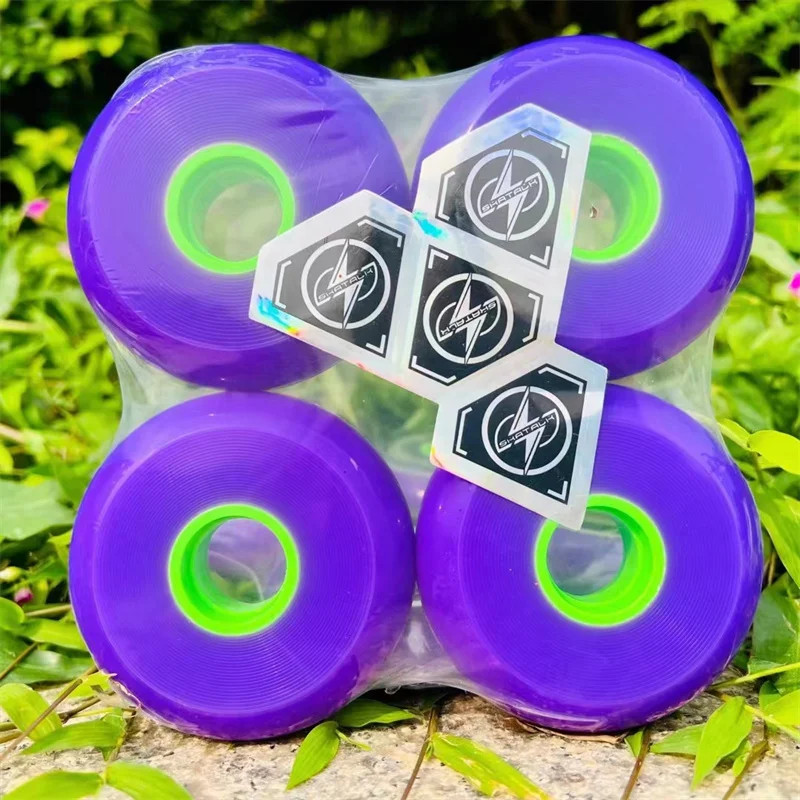 4/8 All-meat 83A Professional FSK Wheel with Cool Purple Color 68mm 72mm 76mm 80mm Slalom Inline Skates Wheel Tires 68 72 76 80