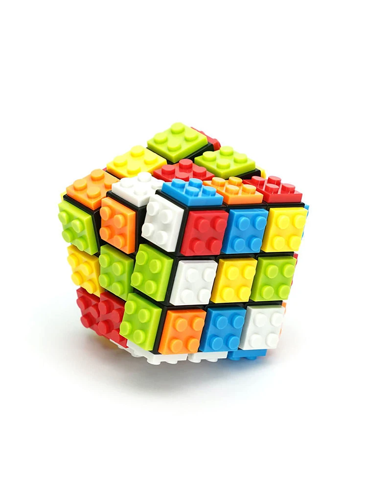 Blocs de construction 3D Puzzle magique Cube 3x3x3 bricolage Fidget jouet brique Anti-Stress sensoriel tdah jeu éducatif pour enfants adultes