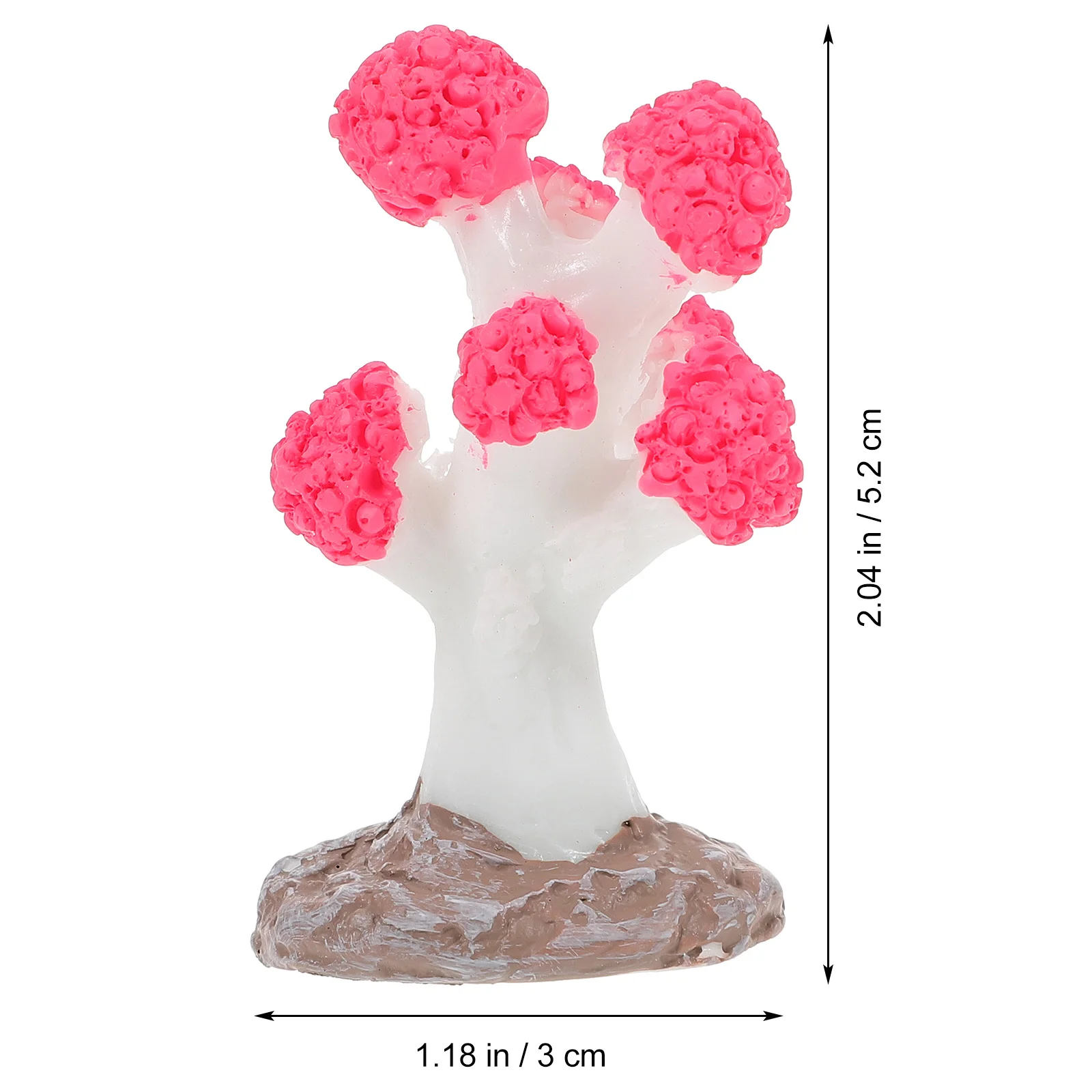 3 Pcs Aquarium Coral Ornament Simulation Water Case Artificial Resin Sculpture Fish