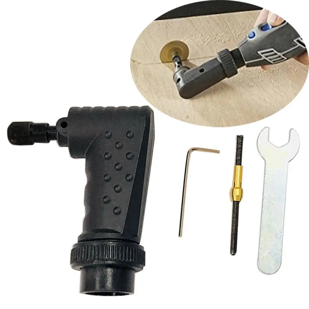 

Right Angle Converter Attachment 90 Degree Rotary For Dremel Tool Durable Grinder Adapter Kit Grinding Accessories Hand Tools