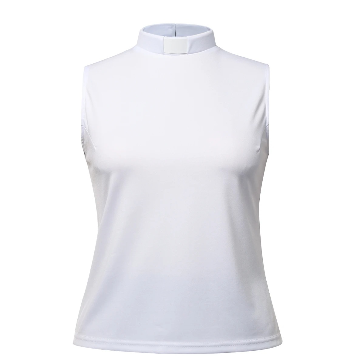 تي شيرت رجال الدين بدون أكمام بياقة علامة تبويب وزرة رجال الدين كاهن